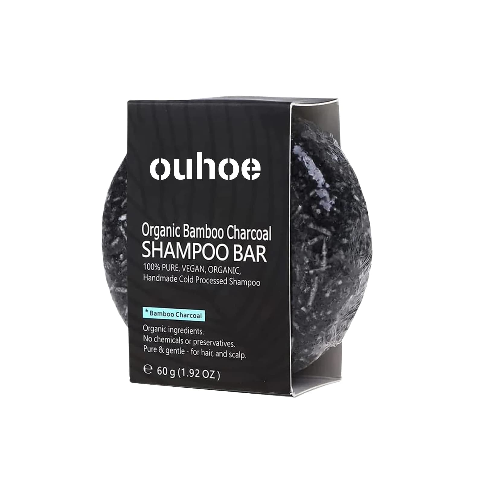 Bamboo charcoal shampoo bar — image 8