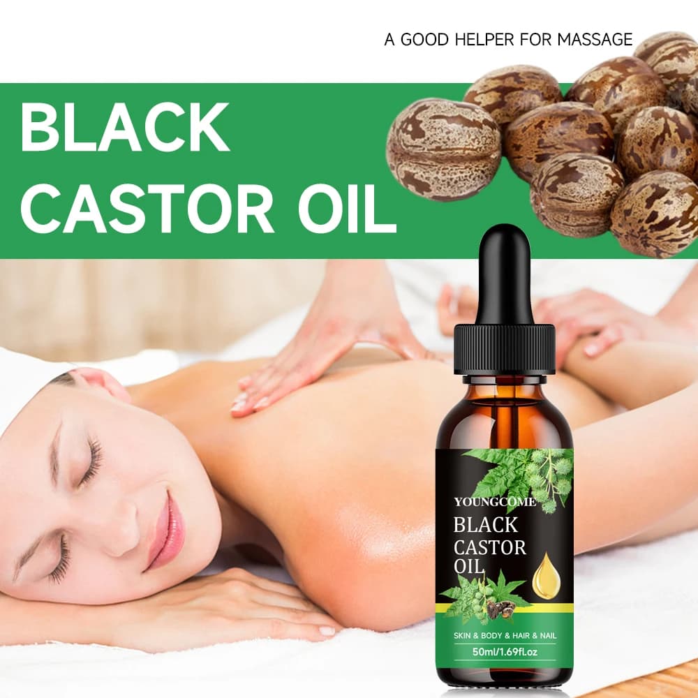 bottle of black castor oil — image 4