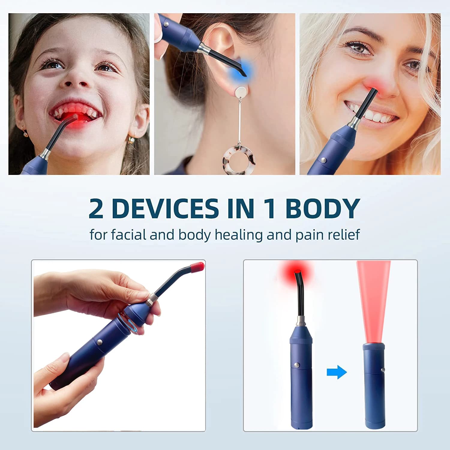 handheld red and infrared light therapy wand — image 4