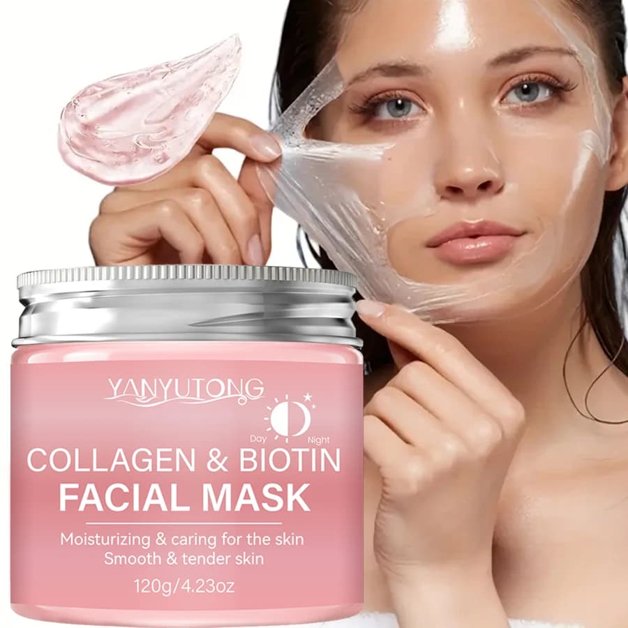 Biotin Collagen Peel Mask – Day & Night Hydration