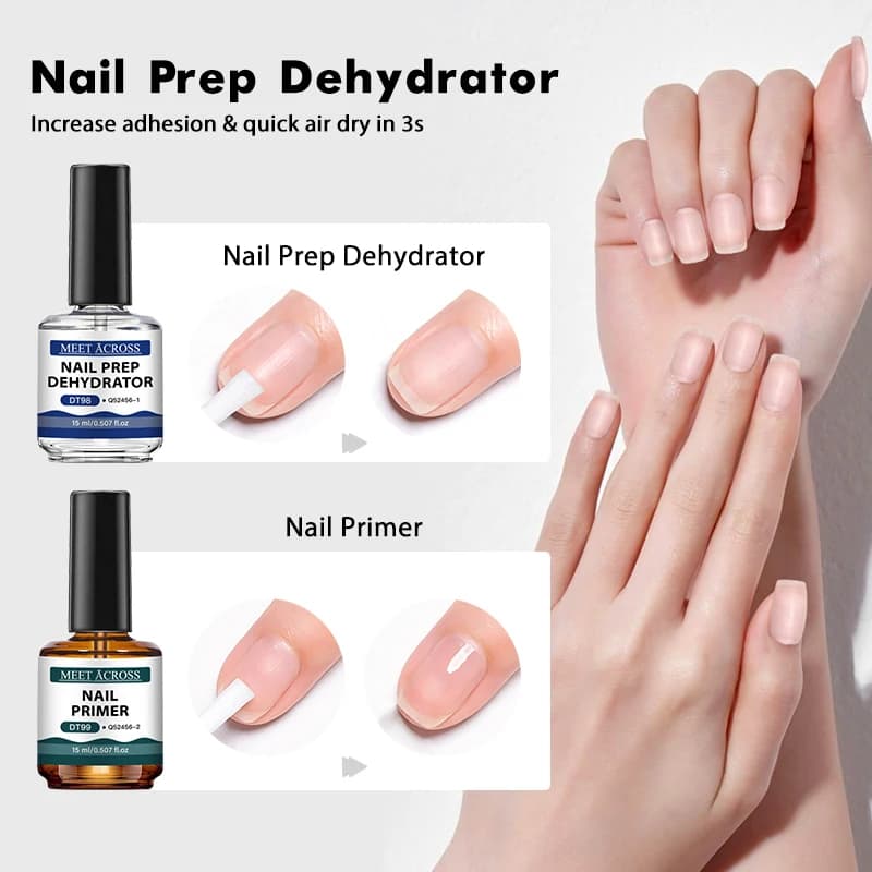 two 15 ml bottles of nail primer and dehydrator — image 2