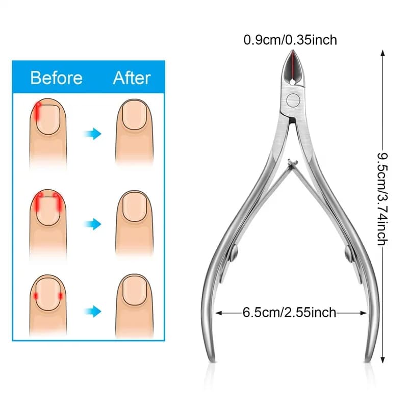cuticle cutter and nail nippers set — image 3