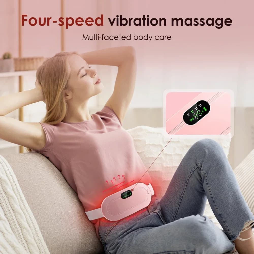 electric waist massage belt with heating for period cramps — image 3