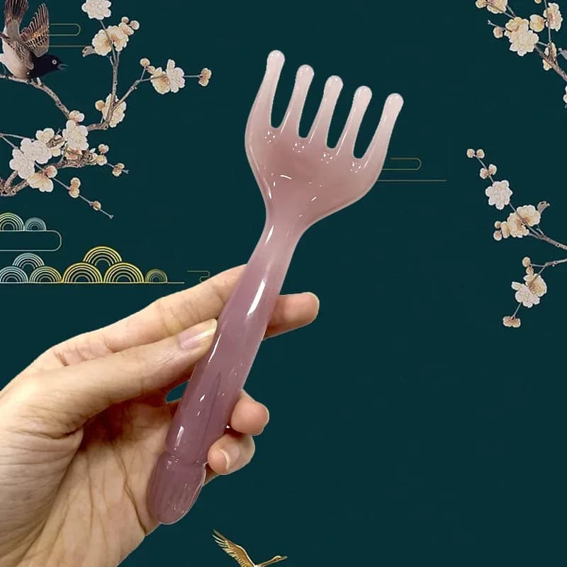 Resin Gua Sha head massager with five-claw scraping head — image 7