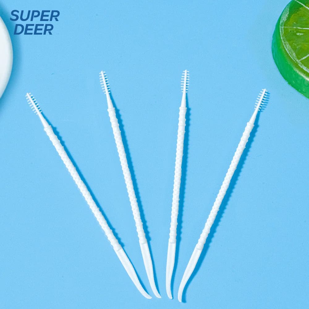 Box of 300 disposable plastic toothpick brushes — image 6