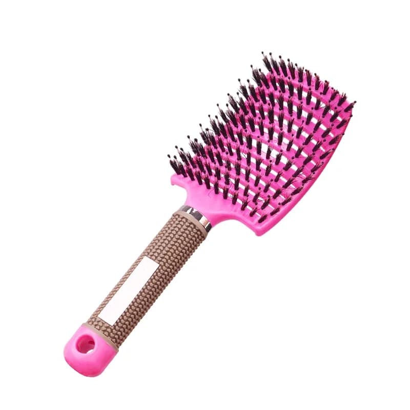 wet-use scalp massage hair brush with bristle and nylon — image 8