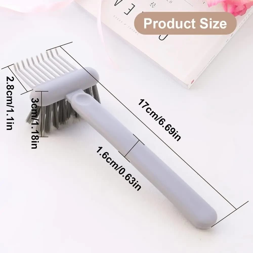 2-in-1 hair brush and comb cleaning brush — image 5