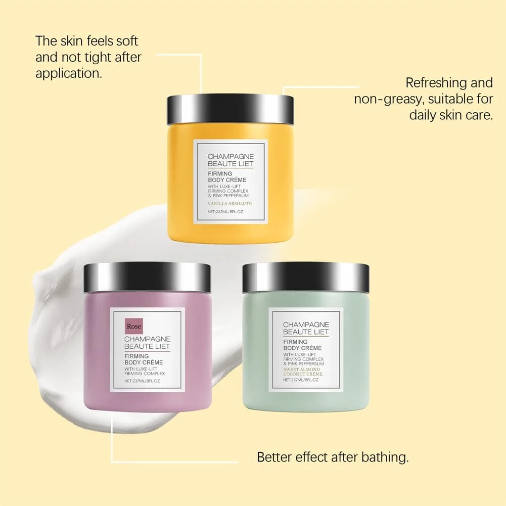 Champagne firming body cream tube — image 4