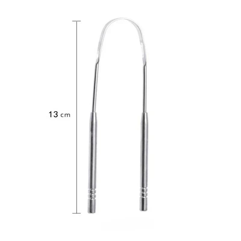 Reusable stainless steel tongue scraper set — image 5