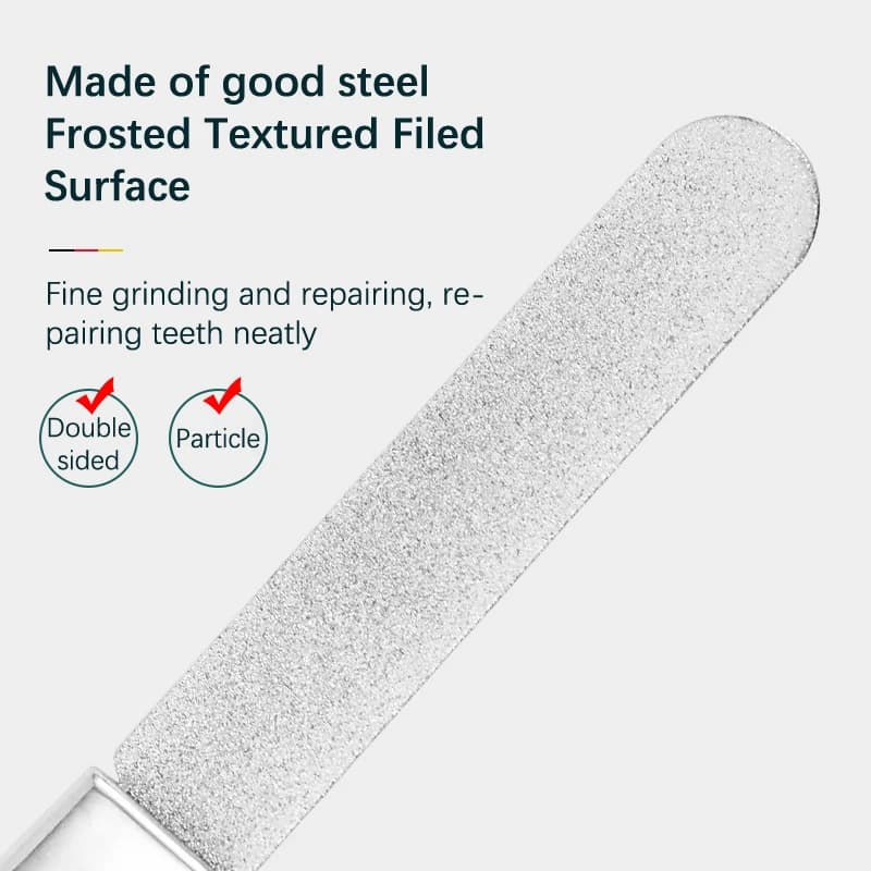 Stainless steel teeth file for grinding relief — image 3
