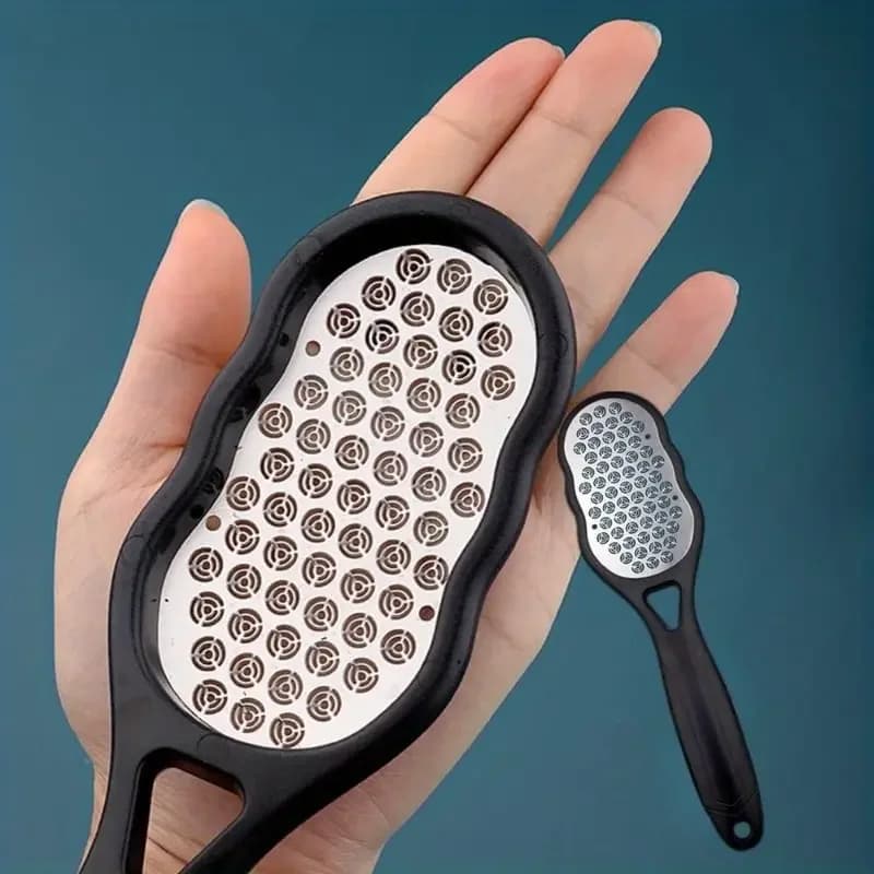 stainless steel ergonomic foot file with coarse and fine grit — image 6