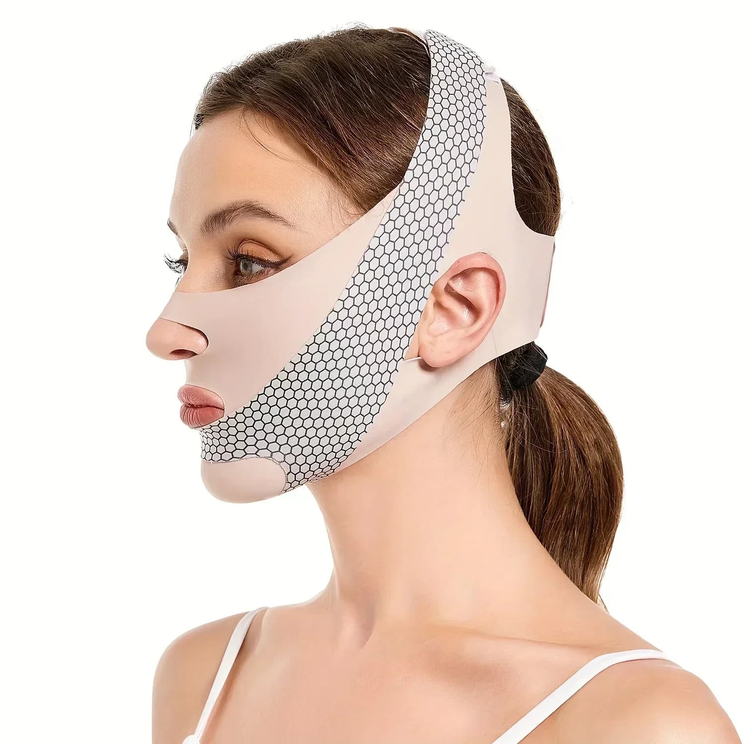 V‑Line face slimming bandage wrapped around jawline — image 7