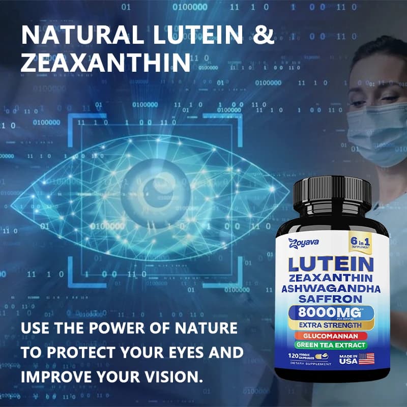 bottle of lutein zeaxanthin saffron eye supplement — image 4