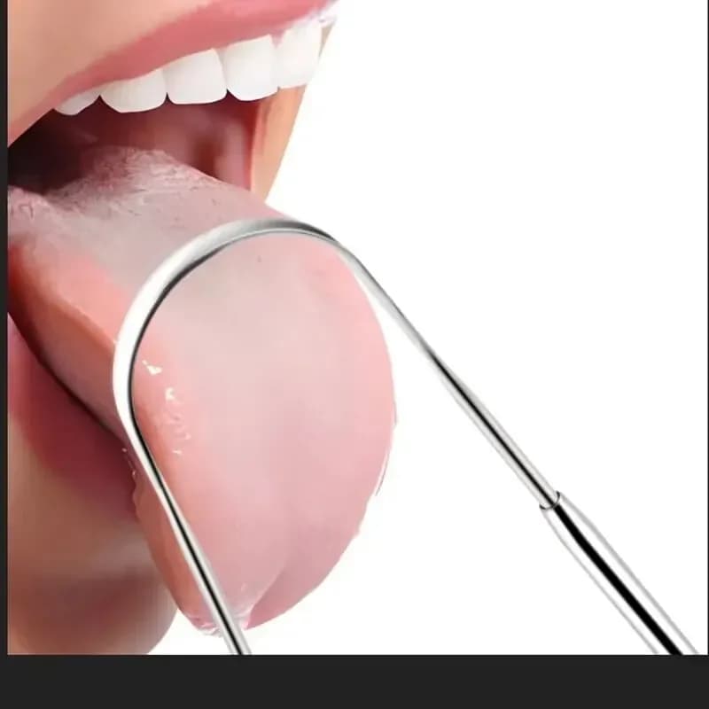 Stainless steel U‑shape tongue scraper — image 6