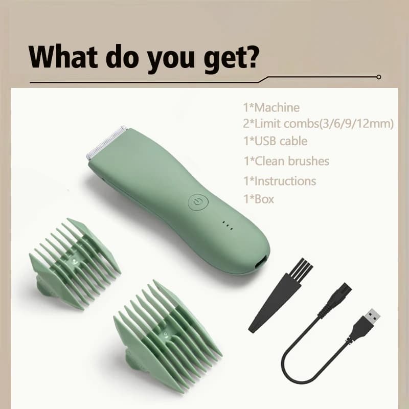 electric men's body and beard trimmer — image 6