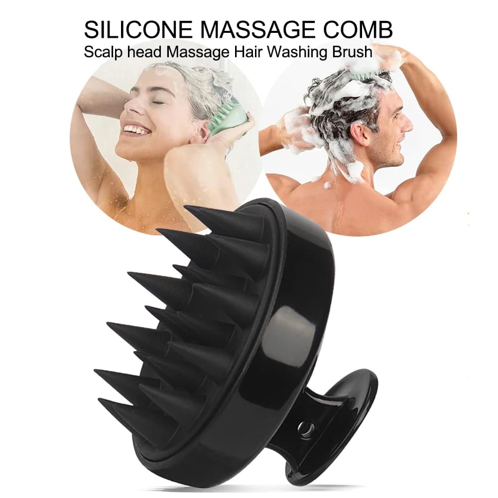 silicone scalp massage comb — image 1