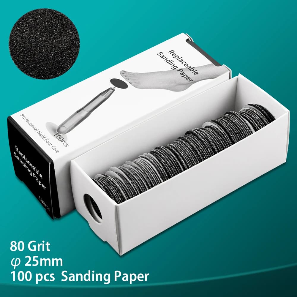 replaceable 25 mm pedicure sandpaper disc — image 8