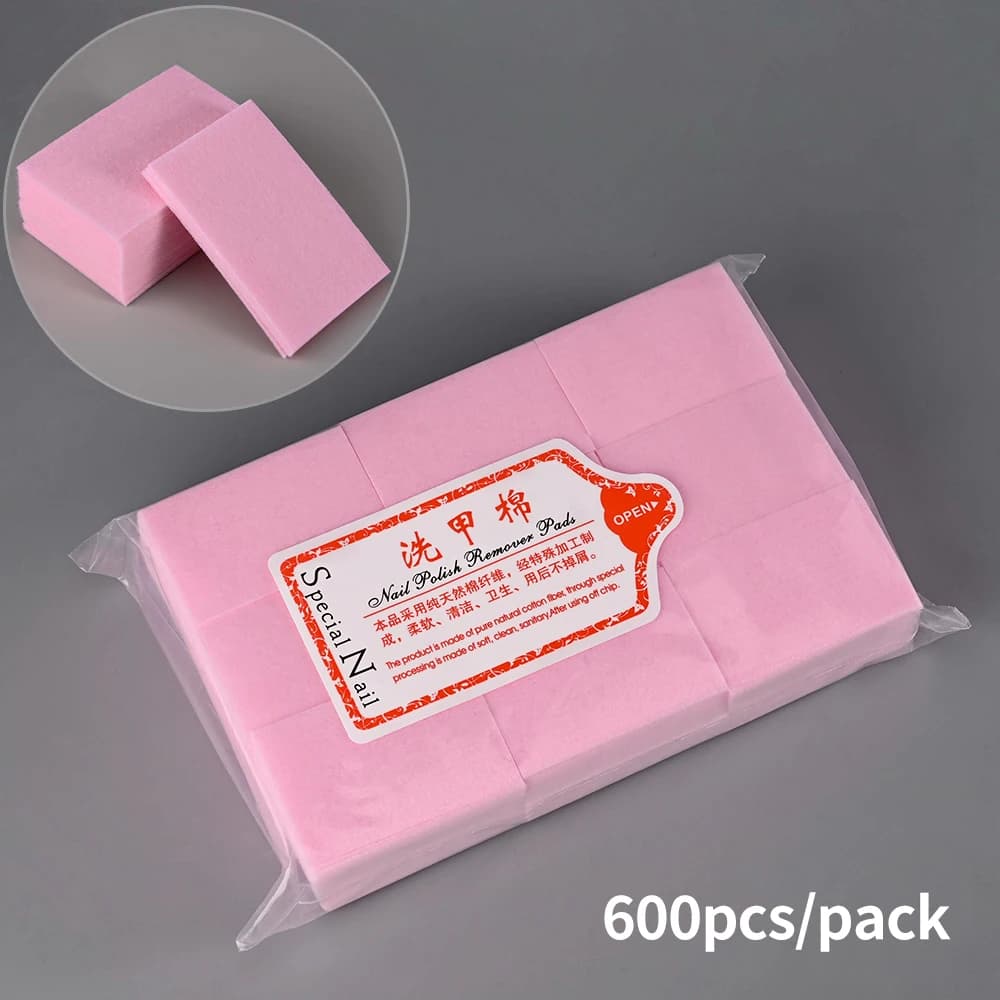 lint-free cotton nail pads for gel polish removal — image 7