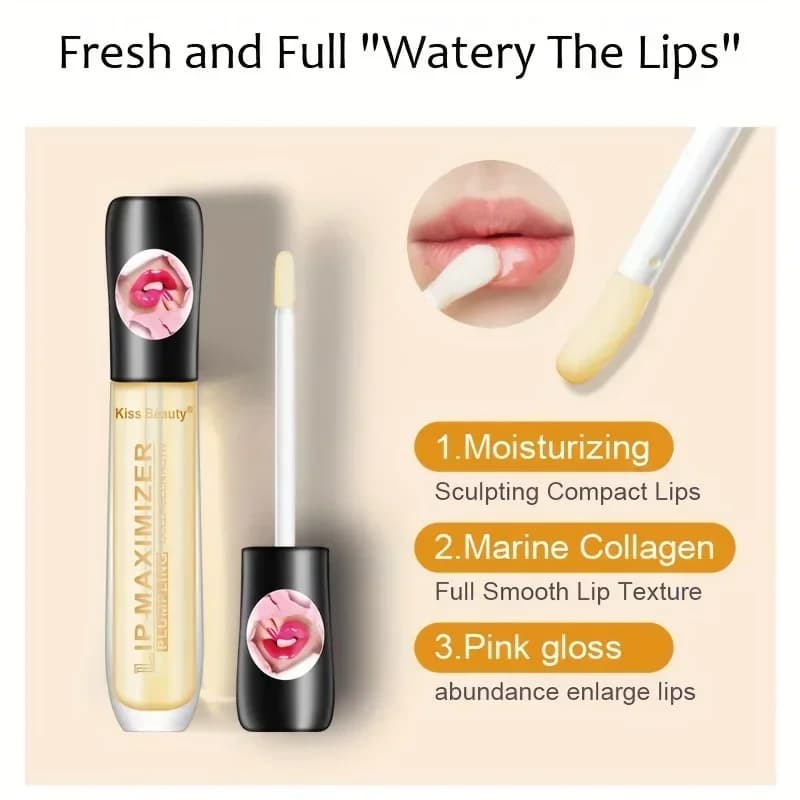 transparent plumping lip oil gloss — image 3