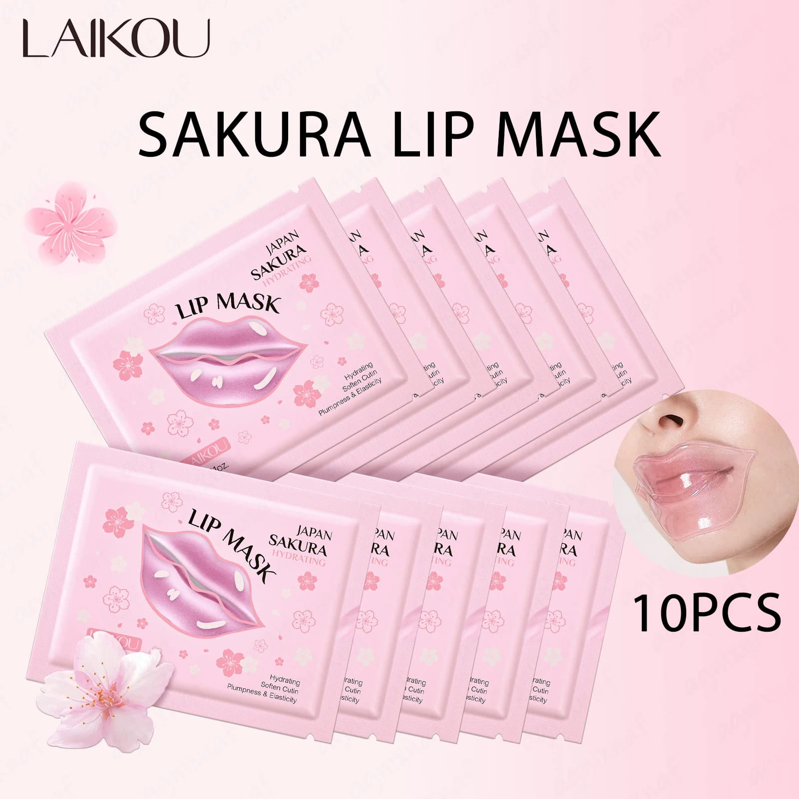 LAIKOU moisturizing lip mask gel patches — image 1