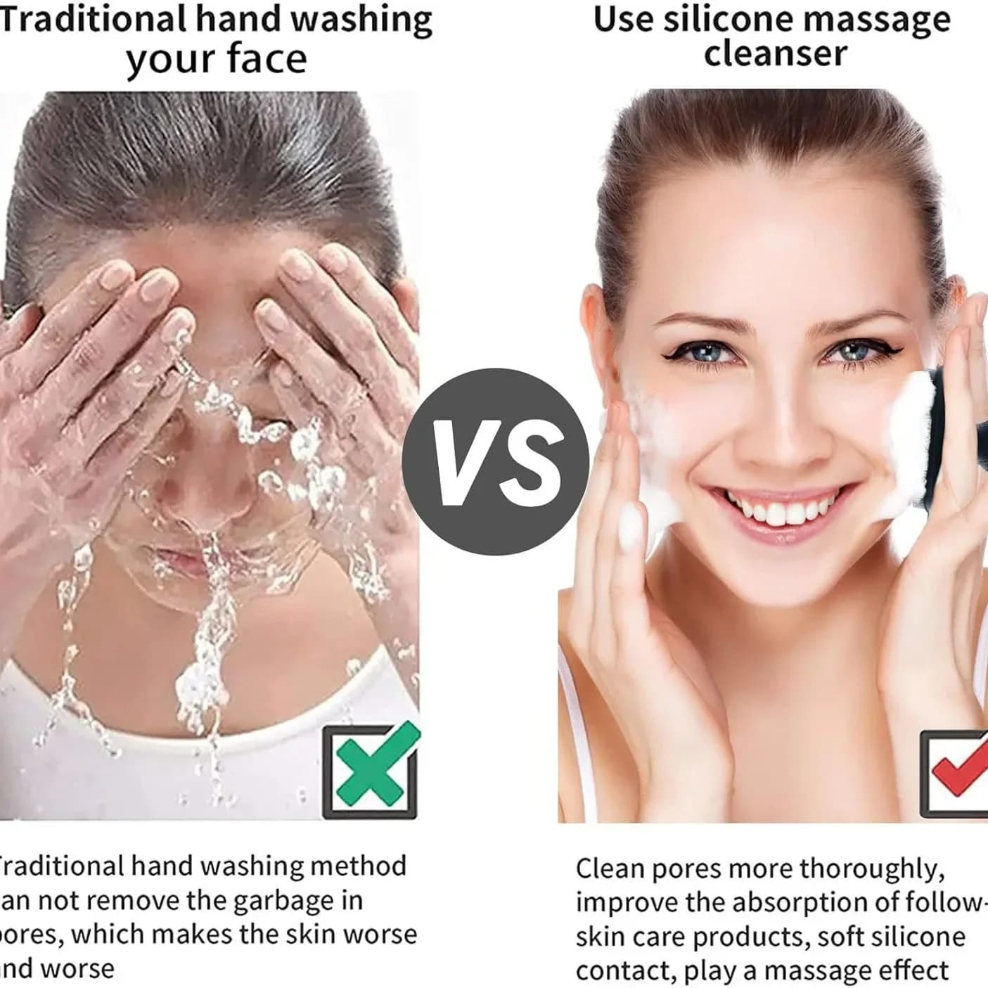 silicone facial cleansing brush — image 4