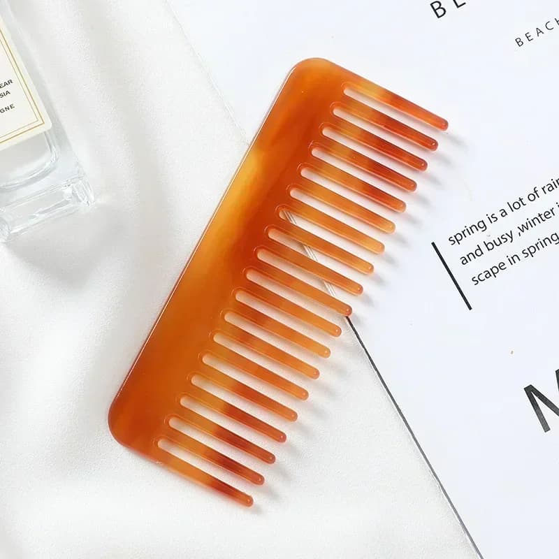 wide-tooth acetate anti-static hair comb — image 5
