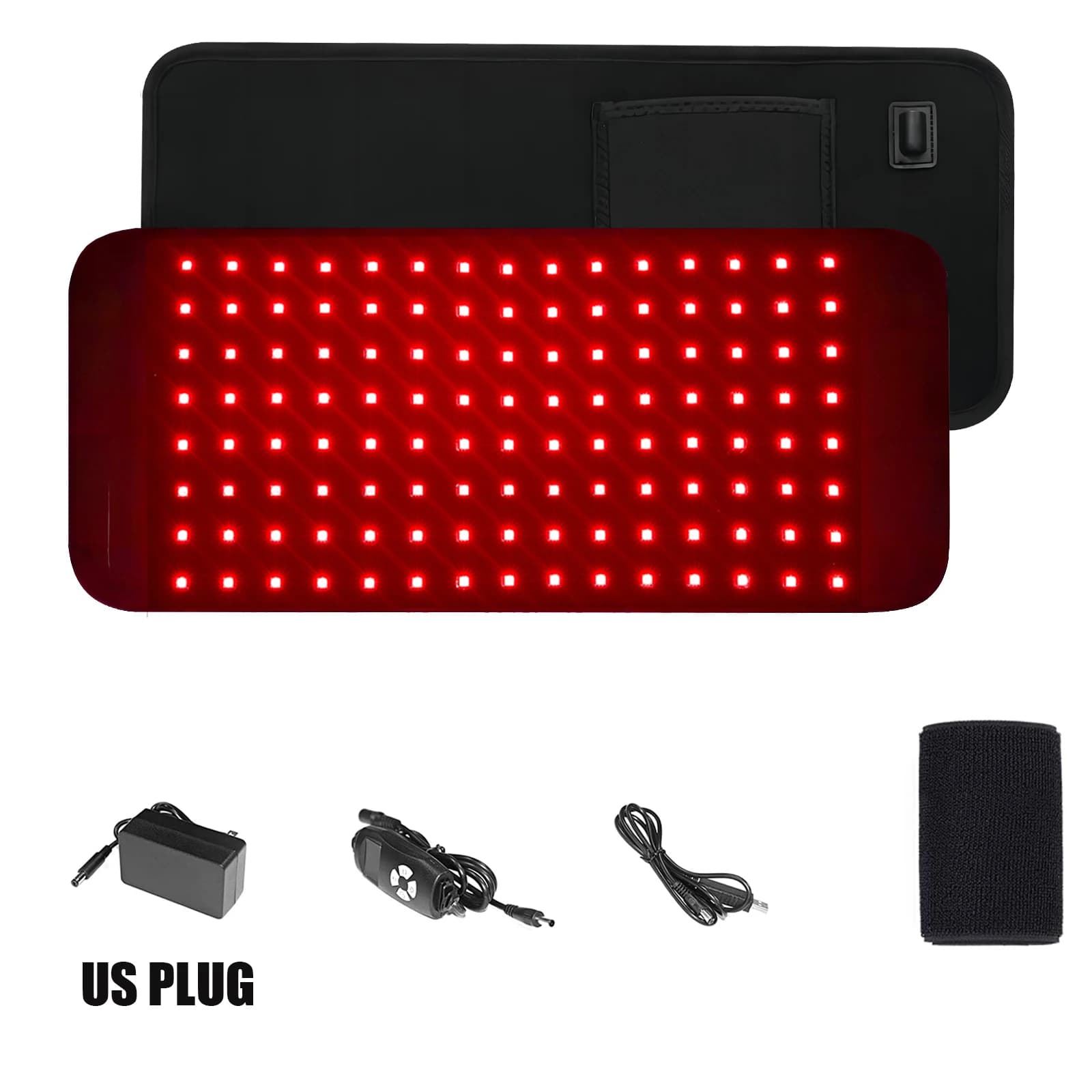 red infrared light therapy pad with LED surface — image 7