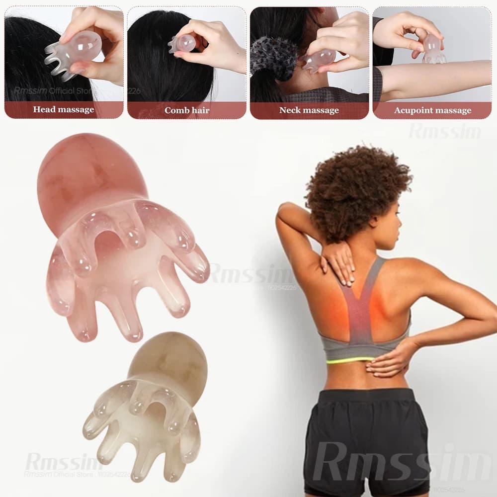 Resin octopus scalp massage comb — image 6