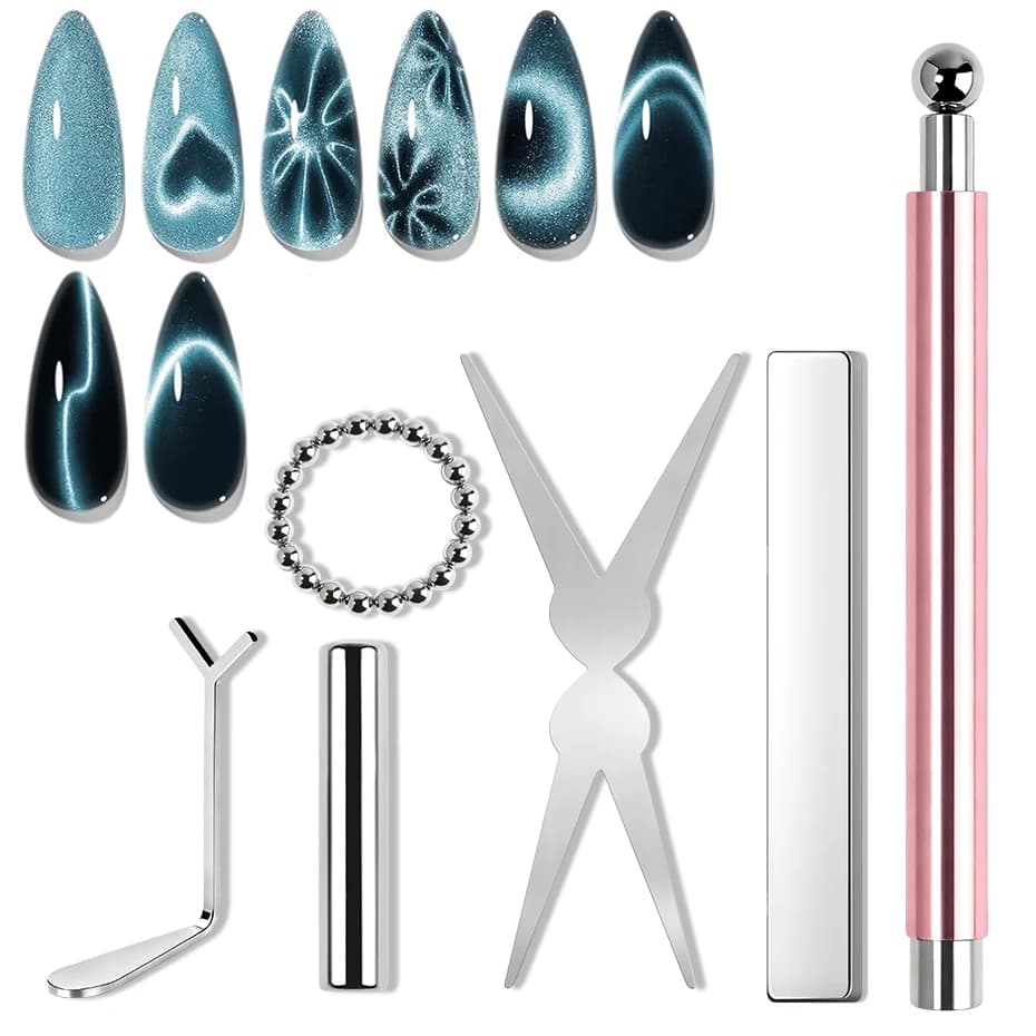 Cat Eye Nail Magnet Tool Set – 6 Pieces