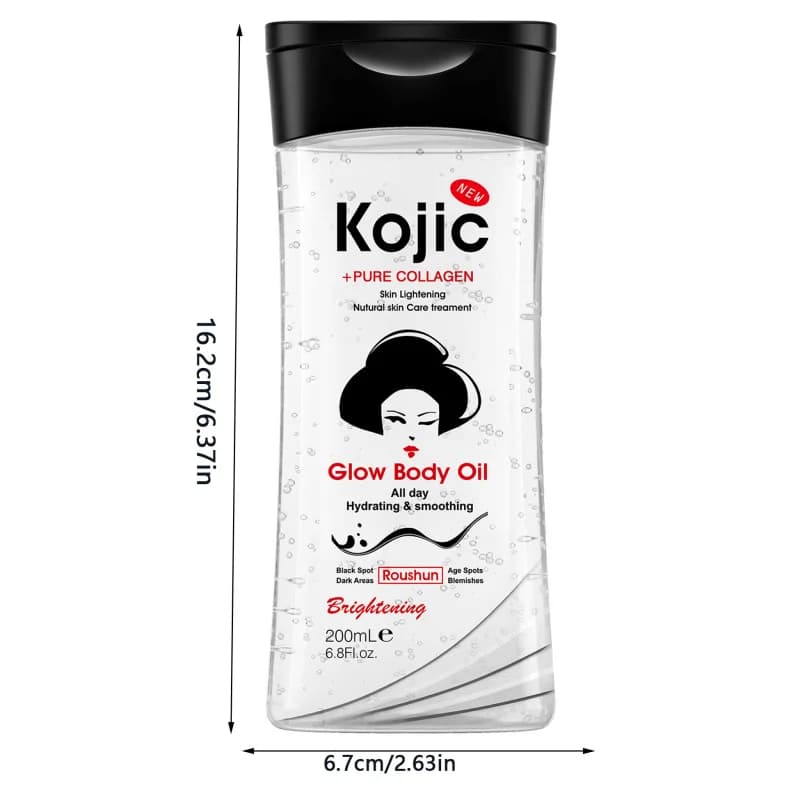 Kojic acid body oil bottle 200ml — image 4