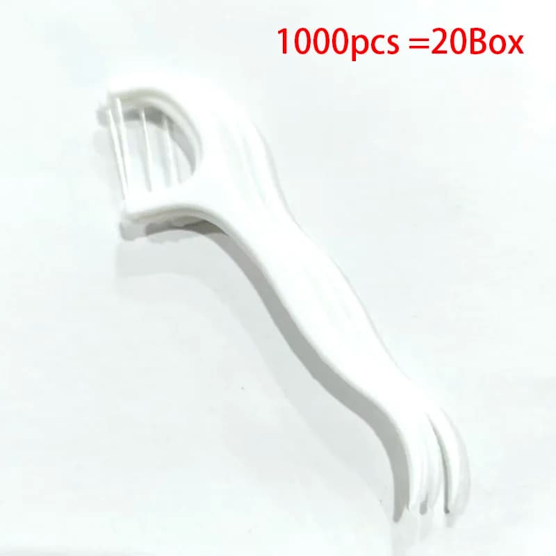 pack of 50 disposable dental floss picks — image 7