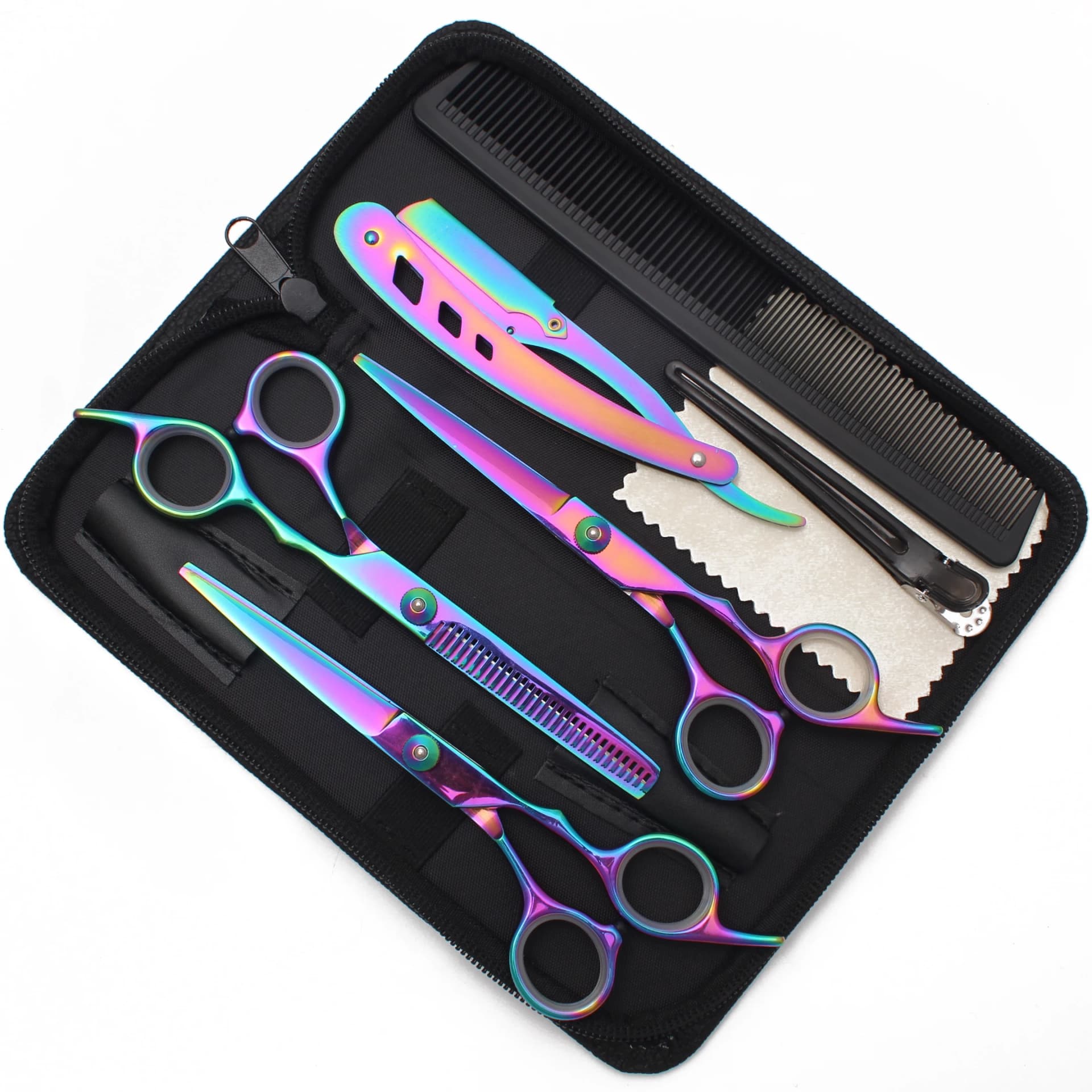 6 inch stainless hairdressing scissors set — image 3