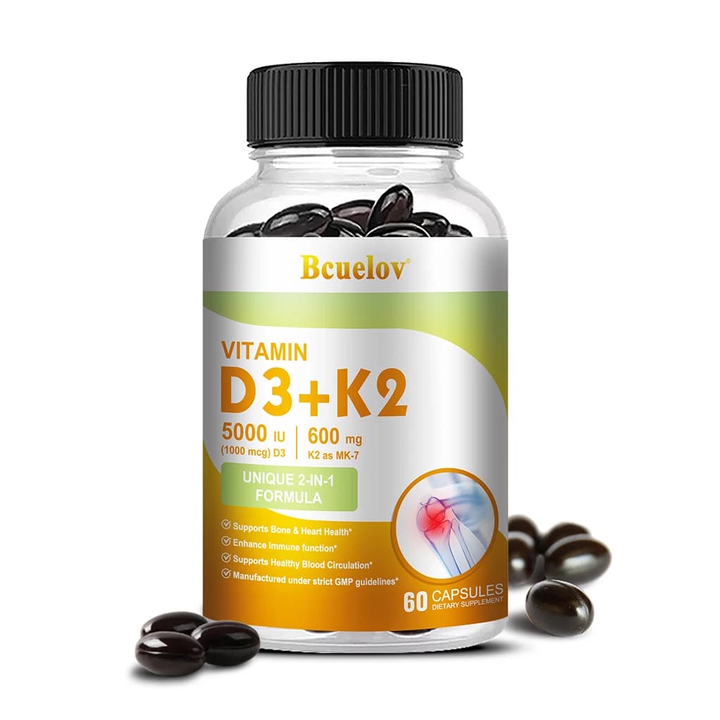 Vitamin D3 and K2 supplement bottle — image 8