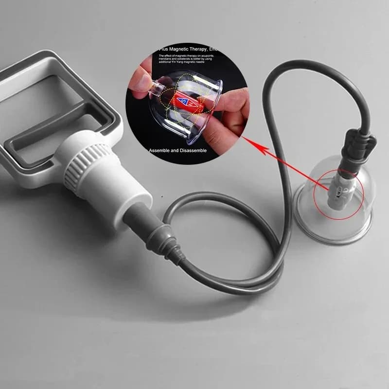 vacuum cupping therapy set with suction cups — image 3