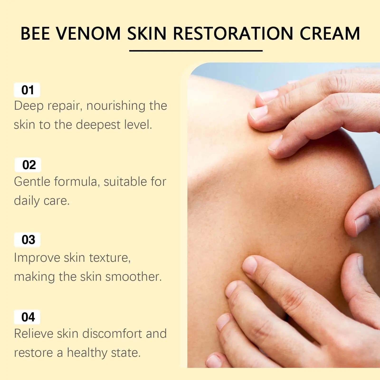 Bee venom skin restoration cream tube — image 5