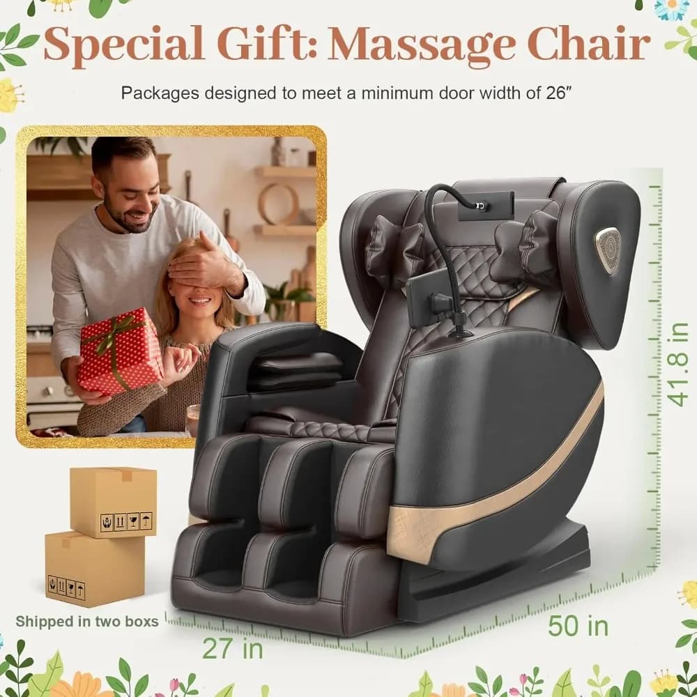 2026 Massage Chair Full Body, Zero Gravity Massage Chair with 10
