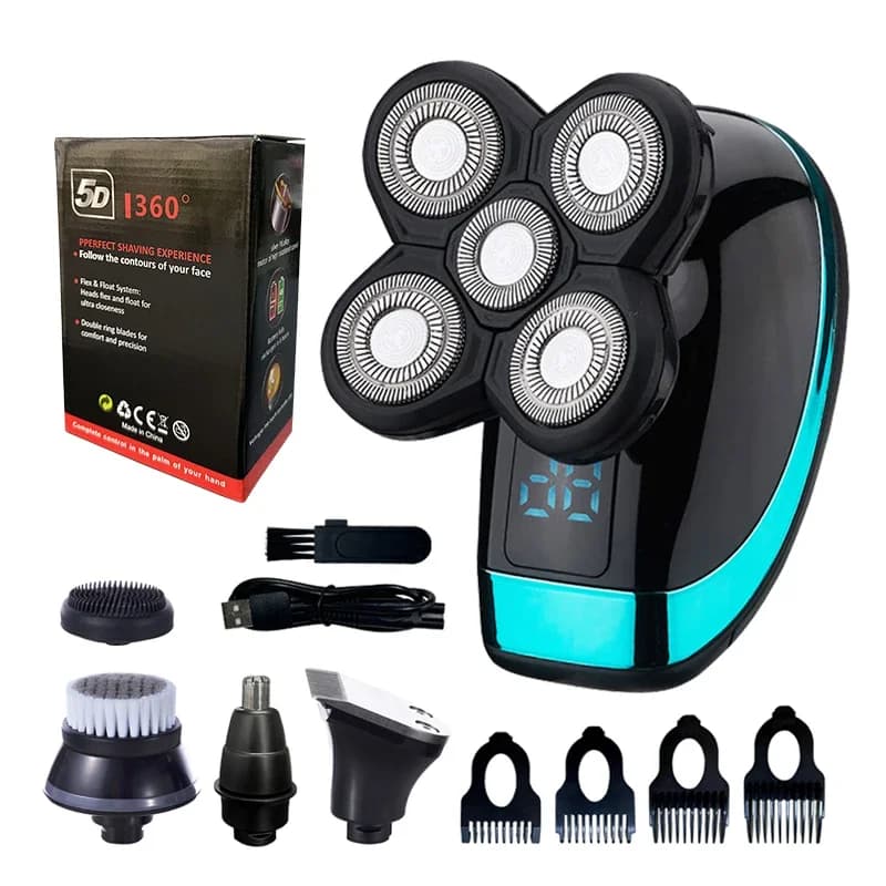 5-in-1 rechargeable electric razor for men — image 7