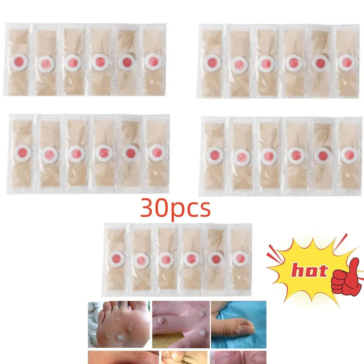 30 Self‑Adhesive Toe and Foot Protector Pads