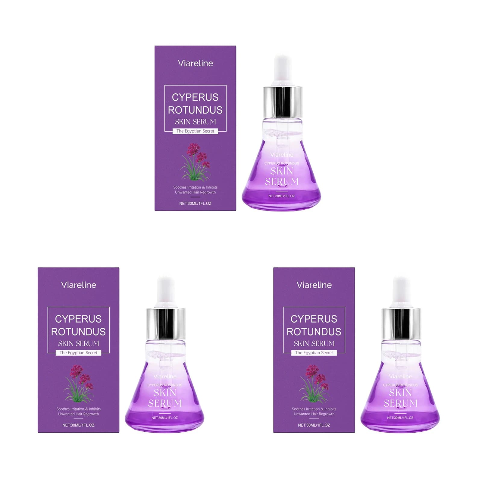 Cyperus rotundus skin serum for hair reduction — image 8