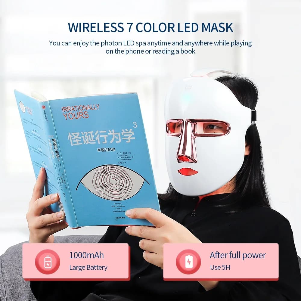 Wireless 7‑color LED face mask — image 6
