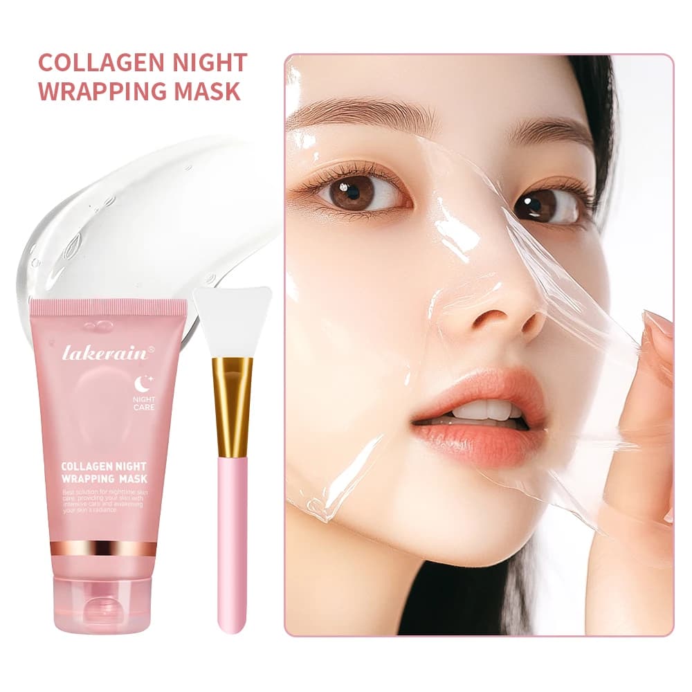 collagen facial mask with brush — image 1
