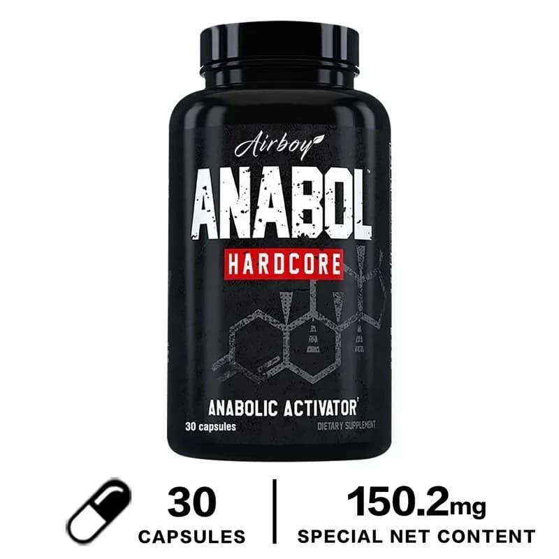 Anabol Hardcore muscle building supplement bottle — image 8