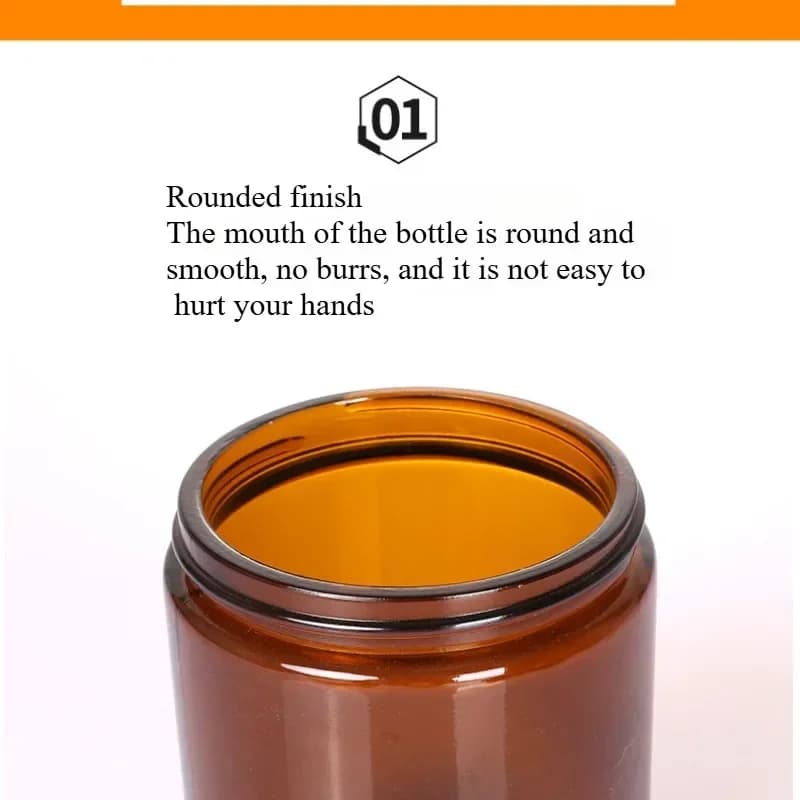 refillable glass bottle for dark tan cream — image 5