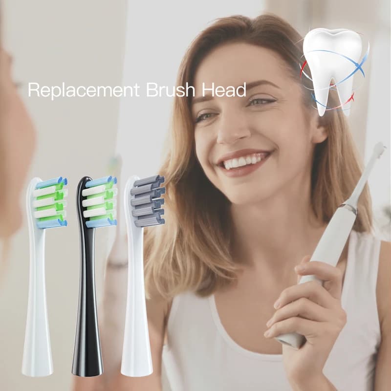 soft bristle replacement brush heads for Oclean Sonic toothbrush — image 3