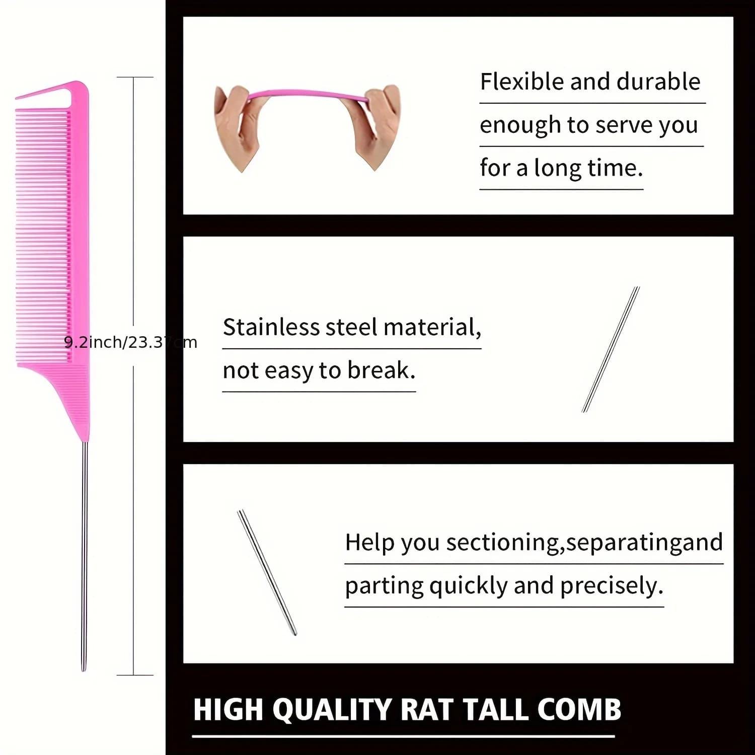 Complete hair styling set with spray bottle and brushes — image 4