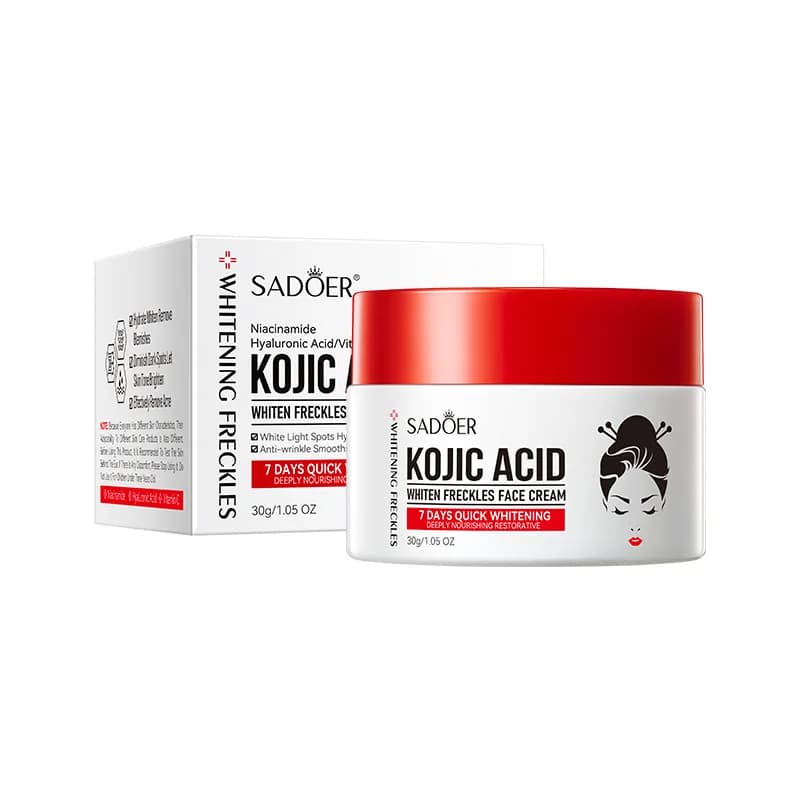Kojic acid brightening face cream tube — image 8