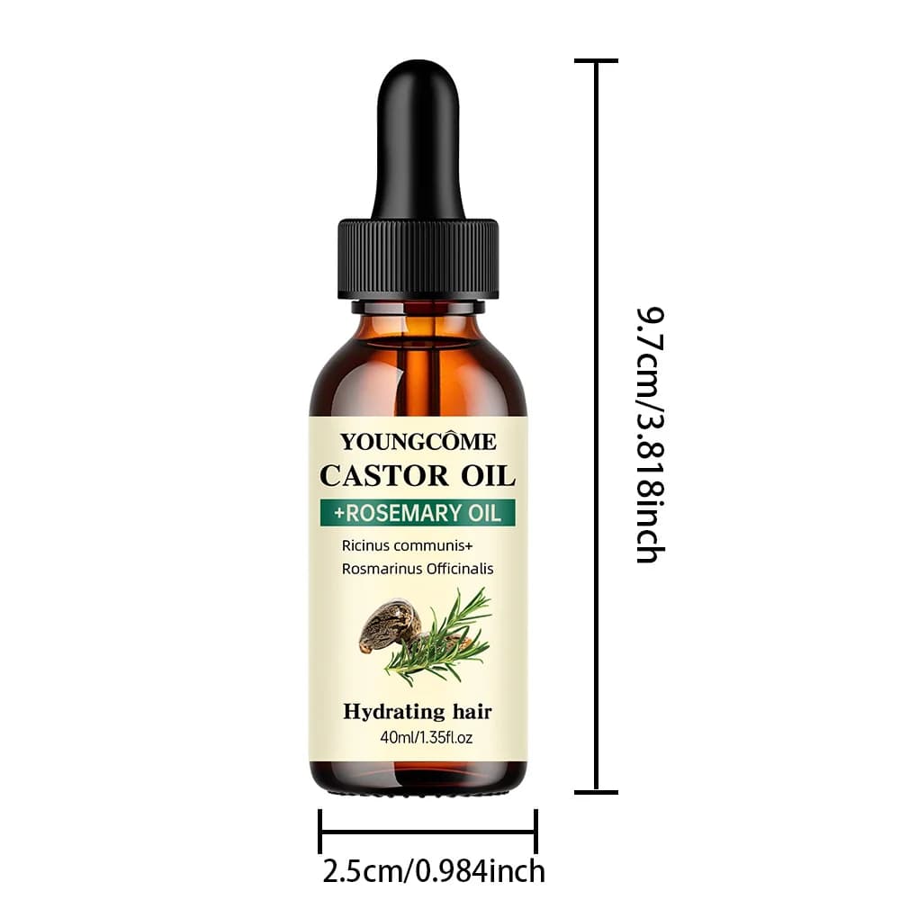 bottle of castor and rosemary hair growth oil — image 8
