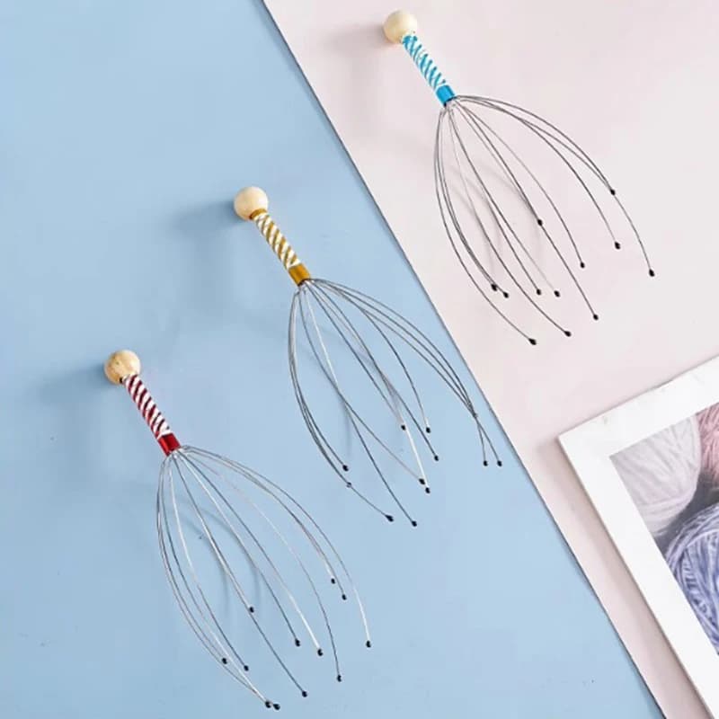 stainless steel octopus head massager — image 4