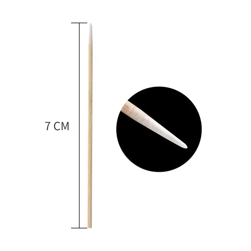 wooden nail swab with cotton tip — image 5