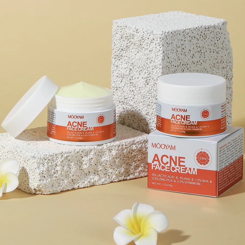herbal acne removal face cream tube — image 6